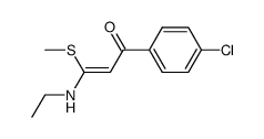 (Z)-1-(4-chlorophenyl)-3-(ethylamino)-3-(methylthio)prop-2-en-1-one Structure