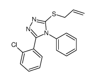 3-(2-Chlorophenyl)-4-phenyl-5-(2-propenylthio)-4H-1,2,4-triazole结构式