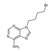 9-(4-bromobutyl)purin-6-amine结构式