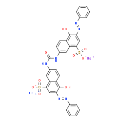 ammonium sodium 7,7'-(carbonyldiimino)bis[4-hydroxy-3-(phenylazo)naphthalene-1-sulphonate] Structure