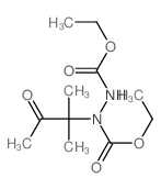 ethyl N-(ethoxycarbonylamino)-N-(2-methyl-3-oxo-butan-2-yl)carbamate structure