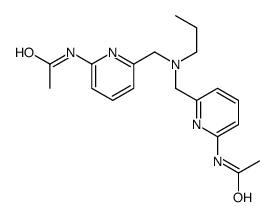 N-[6-[[(6-acetamidopyridin-2-yl)methyl-propylamino]methyl]pyridin-2-yl]acetamide结构式