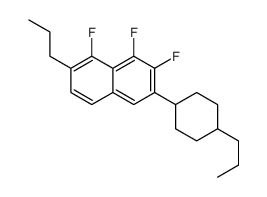 1,2,8-trifluoro-7-propyl-3-(4-propylcyclohexyl)naphthalene Structure