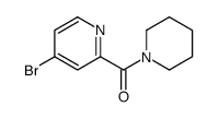 (4-bromopyridin-2-yl)-piperidin-1-ylmethanone结构式