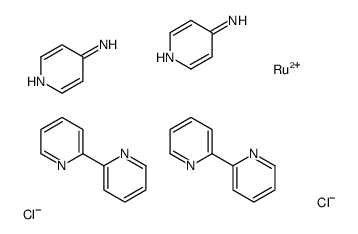 bis(2,2'-Bipyridine-N,N')bis(4-aminopyridine-N1)ruthenium(2+)dichloridecomplex Structure