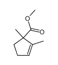 2,3-Dimethyl-1-cyclopenten-3-carbonsaeure-methylester Structure