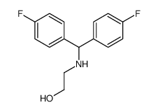 2-[[bis(4-fluorophenyl)methyl]amino]ethanol structure