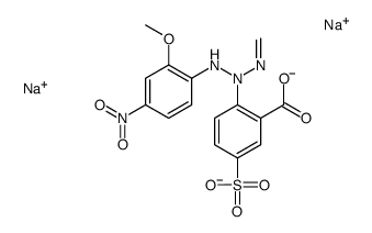 disodium 2-[3-(2-methoxy-4-nitrophenyl)-1-methyltriazen-2-yl]-5-sulphonatobenzoate structure