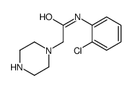 N-(2-CHLORO-PHENYL)-2-PIPERAZIN-1-YL-ACETAMIDE结构式