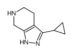 3-Cyclopropyl-4,5,6,7-tetrahydro-1H-pyrazolo[3,4-c]pyridine picture