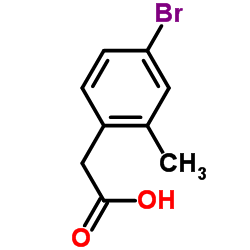(4-Bromo-2-methylphenyl)acetic acid structure