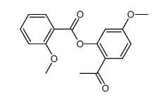 2-methoxy-benzoic acid-(2-acetyl-5-methoxy-phenyl ester)结构式