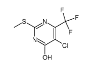 5-Chloro-2-methylthio-6-trifluoromethylpyrimidin-4-ol Structure
