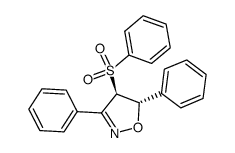 (4R,5S)-3,5-diphenyl-4-(phenylsulfonyl)-4,5-dihydroisoxazole Structure