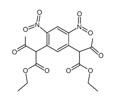 2,2'-(4,6-dinitro-m-phenylene)-bis-acetoacetic acid diethyl ester Structure