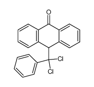 10-(α,α-dichloro-benzyl)-anthrone Structure