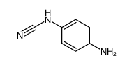 N-(4-amino-phenyl)-carbamonitrile结构式