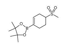 1,3,2-Dioxaborolane, 4,4,5,5-tetramethyl-2-[4-(methylsulfonyl)-1-cyclohexen-1-yl] Structure
