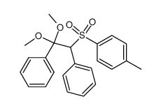 1,1-dimethoxy-1,2-diphenyl-2-(p-tolylsulfonyl)ethane结构式