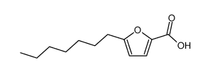 5-n-heptylfuran-2-carboxylic acid Structure