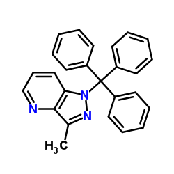3-Methyl-1-trityl-1H-pyrazolo[4,3-b]pyridine Structure