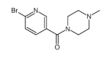 (6-bromopyridin-3-yl)-(4-methylpiperazin-1-yl)methanone结构式