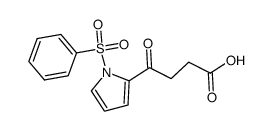 4-(1-(Phenylsulfonyl)-2-pyrrolyl)-4-oxobutyric acid结构式