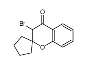 3-bromospiro[chromane-2,1'-cyclopentan]-4-one结构式