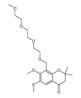 2,2-dimethyl-6,7-dimethoxy-8-(2',5',8',11'-tetraoxadodecyl)chroman-4-one Structure