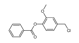 1-benzoyloxy-4-chloromethyl-2-methoxy-benzene结构式