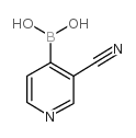3-氰基吡啶-4-硼酸结构式