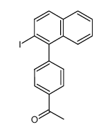 1-[4-(2-iodo-1-naphthyl)phenyl]ethanone Structure