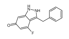 3-benzyl-4-fluoro-1,2-dihydroindazol-6-one Structure