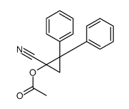 (1-cyano-2,2-diphenylcyclopropyl) acetate结构式