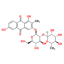 1,3,6-Trihydroxy-2-methylanthraquinone 3-O-alpha-L-rhamnosyl-(1->2)-beta-D-glucoside picture