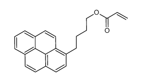 4-pyren-1-ylbutyl prop-2-enoate结构式