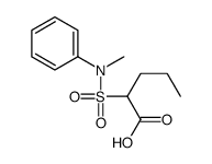 2-[methyl(phenyl)sulfamoyl]pentanoic acid结构式