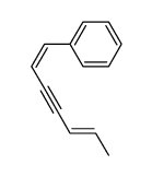 (Z,E)-1-phenyl-1,5-heptadien-3-yne结构式