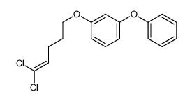 1-(5,5-dichloropent-4-enoxy)-3-phenoxybenzene结构式
