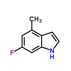 6-氟-4-甲基-1H-吲哚结构式