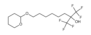 1,1,1-trifluoro-8-(tetrahydro-pyran-2-yloxy)-2-trifluoromethyl-octan-2-ol Structure