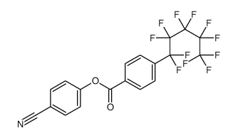 (4-cyanophenyl) 4-(1,1,2,2,3,3,4,4,5,5,5-undecafluoropentyl)benzoate结构式