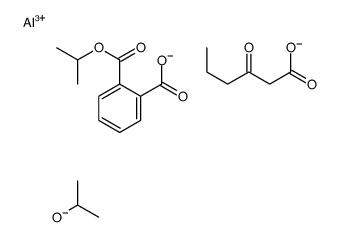 (ethyl acetoacetato-O1',O3)(monoisopropyl phthalato-O2)(propan-2-olato)aluminium Structure