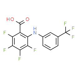Benzoic acid,2,3,4,5-tetrafluoro-6-[[3-(trifluoromethyl)phenyl]amino]-结构式