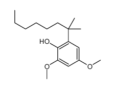 2,4-dimethoxy-6-(2-methyloctan-2-yl)phenol结构式