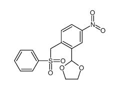 2-[2-(benzenesulfonylmethyl)-5-nitrophenyl]-1,3-dioxolane Structure