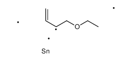 1-ethoxybut-3-en-2-yl(trimethyl)stannane结构式