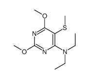 N,N-diethyl-2,6-dimethoxy-5-methylsulfanylpyrimidin-4-amine Structure