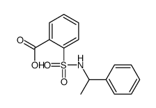 2-(1-phenylethylsulfamoyl)benzoic acid结构式