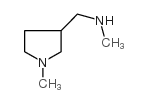 N-methyl-1-(1-methylpyrrolidin-3-yl)methanamine structure